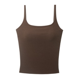 保暖背心冬女士带胸垫一体内搭无痕美背内衣文胸2025新款爆款吊带