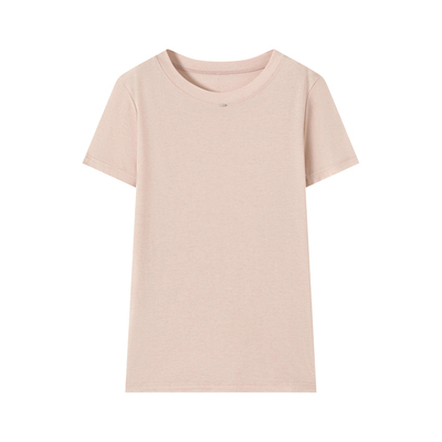 夏季凉感圆领显瘦短袖T恤女