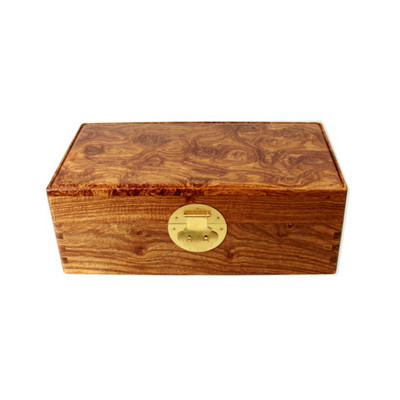 黄花梨原木料大容量古风首饰盒