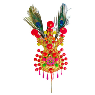 新款潮汕双凤尾铜制金花纯手工拜老爷供佛摆件天公司命公插香炉