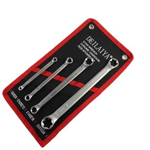 E型扳手双头六花梅花形扳手E型套筒星型扳手E10汽修工具扳手组套