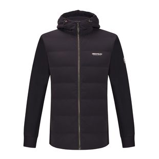 SMITHPOLOV斯密特保罗新款拼接连帽羽绒服男冬季短款潮休闲外套