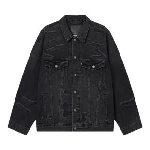 【商场同款】Levi's李维斯男士美式宽松休闲破洞牛仔外套002X0