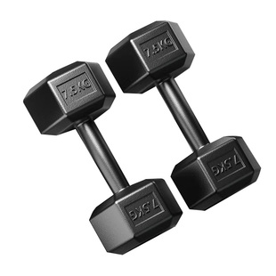 六角哑铃男士家用健身器材练核心力量练臂肌套装组合运动举重训练