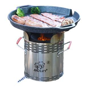 步林Q16户外柴火灶无烟便携炉具露营气化炉旅行取暖小型柴火炉子