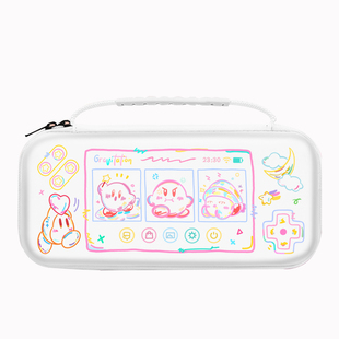 合匠Switch2收纳包硬壳大容量星之卡比马里奥任天堂NS2收纳箱Switch保护套oled游戏主机卡带便携式手提收纳盒