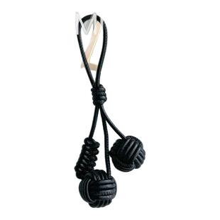 DOMI手工编织球包包挂件韩系百搭包挂饰精致皮革编织球车挂钥匙扣