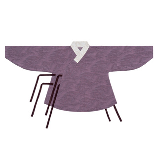 谜阿凰【烟峦】明制交领弓袋袖汉服紫色上衣服棉麻汉元素2026春女