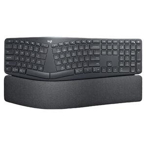 罗技ERGO K860无线蓝牙人体工学键盘分体式商用电脑办公掌托拆包