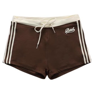 badblood潮牌美式街头复古刺绣短裤跳舞运动热裤女2024夏装新款