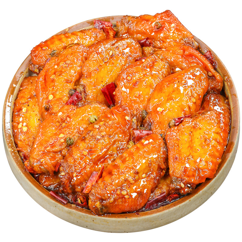 冷吃鸡中翅肉质鲜嫩麻辣爽口香浓