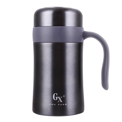 楚轩商务办公杯316不锈钢保温杯泡茶杯500ml