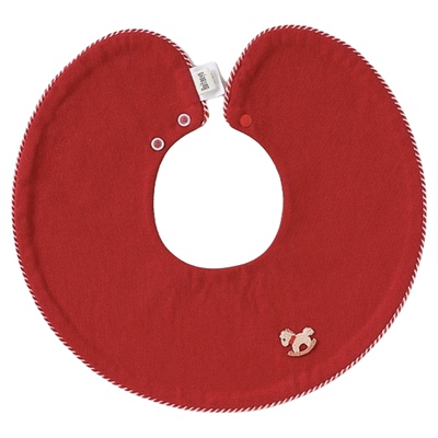 韩国K*同款滚边口水巾100%棉