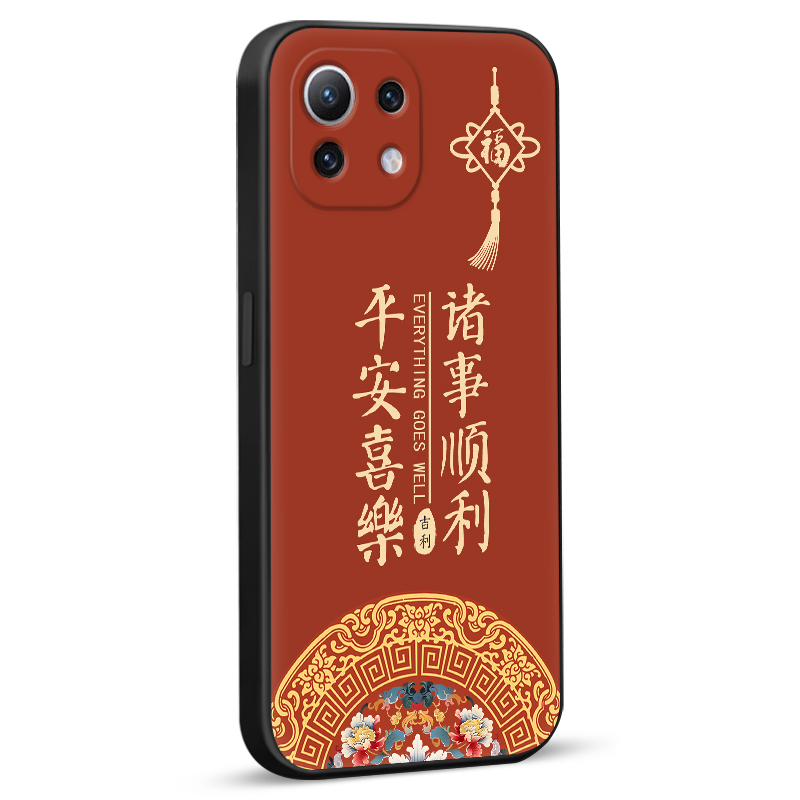 imobile适用于小米11青春版m2101k9ag新款手机壳mi11lite保护套m2101k9c防摔m2101k9r中国风小米11青春活力版