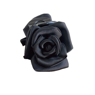 白露同款法式浪漫小花苞双面花朵抓夹半扎马尾盘发鲨鱼夹发夹头饰