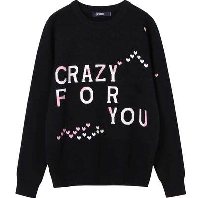 休闲风长袖打底针织衫套头毛衣