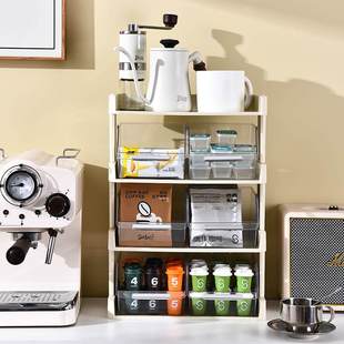 15茶包收纳盒桌面茶具茶叶胶囊咖啡展示架办公室收纳间茶水整理盒