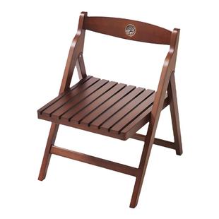那澜多好家用实木椅可折叠椅子户外便携式小马扎靠背休闲椅阳台椅