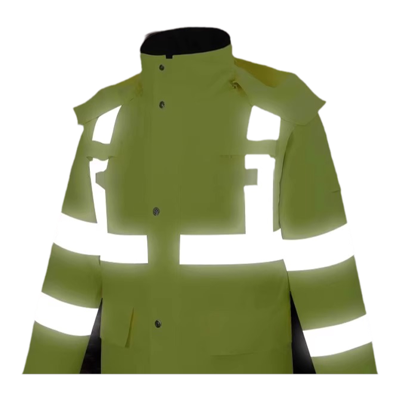 反光安全棉衣棉服工地雨衣交通外套高速施救加绒反光衣外套冬季