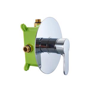 华尔杰暗装花洒预埋件嵌入式预埋盒入墙式混水阀暗藏式淋浴铜热熔