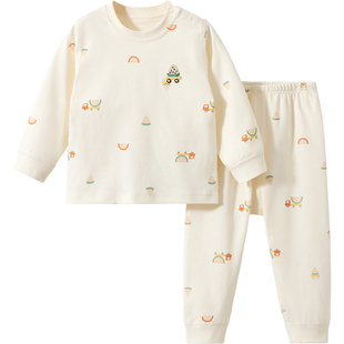 婴儿秋衣秋裤春秋儿童纯棉薄款男童女童分体打底衣服宝宝内衣套装