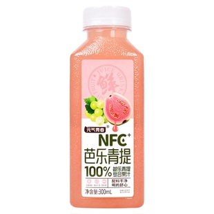 芭乐青提复合果汁300ML*8瓶鲜果榨取爽心果汁饮料0添加蔗糖家庭装