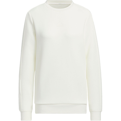 阿迪达斯女士圆领卫衣套头衫