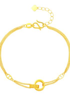 新金珠宝足金小蛮腰手链