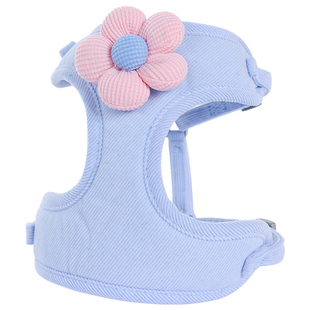 狗狗牵引绳背心式小型犬泰迪比熊博美遛狗绳幼狗链子小猫咪胸背带