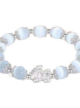 老凤祥纯银貔貅手串送女友