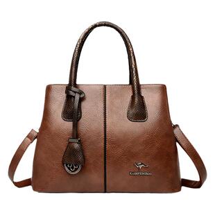 真皮中年妈妈包2025新款潮时尚百搭单肩斜挎包牛皮手提包女士大包