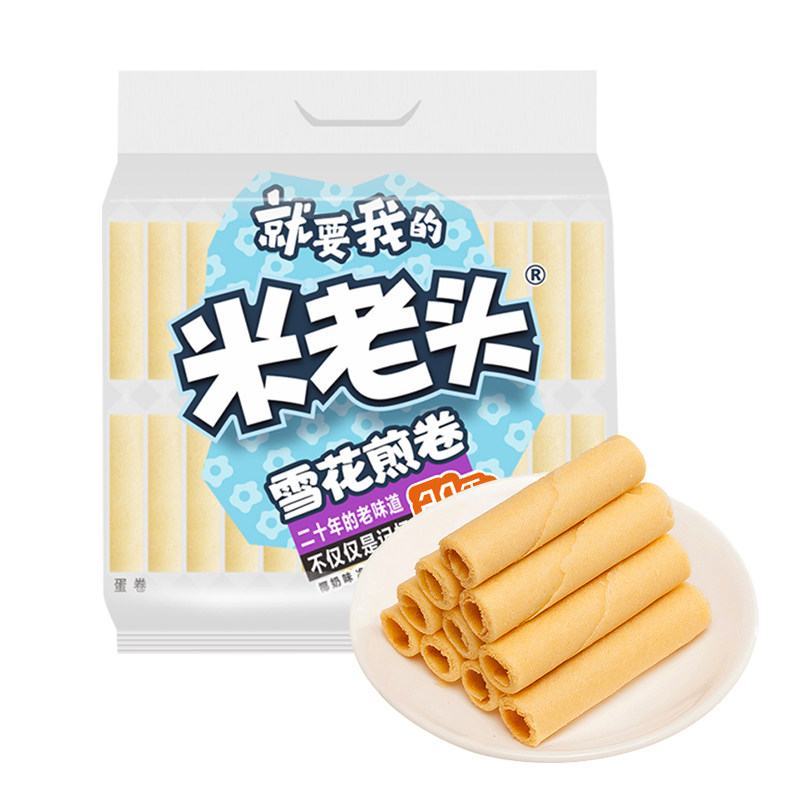 米老头花生味独立装蛋卷300g