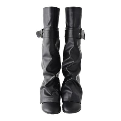 24ans【柳智敏 孙彩瑛同款】可拆卸裤管靴 堆堆变直筒靴子 矮子乐