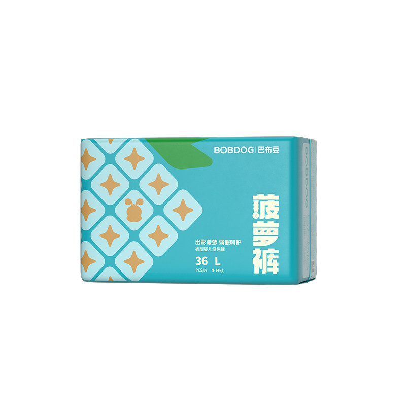 【百亿】巴布豆菠萝裤婴儿拉拉裤弱酸亲肤尿不湿纸尿裤