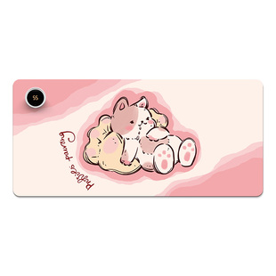 V-SION酣睡小熊2024新款加热鼠标垫超大办公室桌面冬天发热暖桌垫学生写字桌垫暖手防水电脑键盘垫子女宿舍