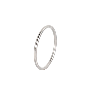 Z小姐 素圈戒指女设计小众指环戒指女时尚个性925纯银戒指女ins潮
