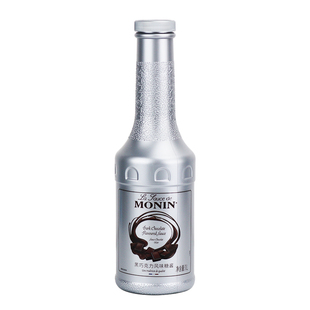 莫林MONIN巧克力酱 黑巧克力风味糖酱淋酱1L 咖啡鸡尾酒