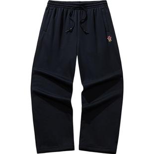 安踏凯里·欧文系列丨美式宽松垂感运动长裤男女加绒阔腿休闲裤子