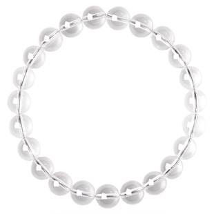 峨眉山纯净体天然白水晶手串7A级手链净化水晶送女友