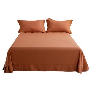 纯棉磨毛大床单单件100全棉加厚榻榻米大尺寸被单加大睡单子冬季