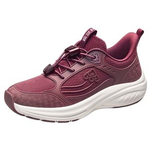 足力健老人鞋官方旗舰店正品闰月妈妈女鞋红色中老年健步鞋运动鞋