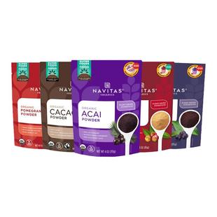 navitas冻干巴西莓卡姆果石榴马基莓果蔬粉超级食物无添加冲饮粉