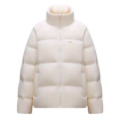 美特斯邦威情侣印花鸭绒面包服