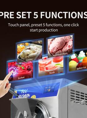 60升gelato意式硬冰淇淋机商用大容量冰激凌机ice cream machine