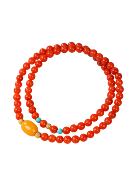 南红手串天然满肉南红事事如意