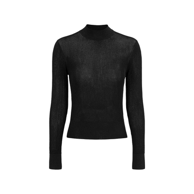 MARYLING小圆领修身针织套头衫