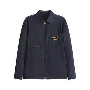 【牛仔白鹅绒服】霞湖世家匈牙利拒水90绒时尚保暖羽绒服外套308