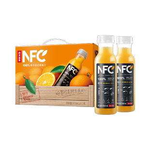 农夫山泉100%NFC橙汁饮料300ml*10瓶（B）