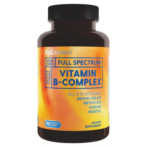 bioemblem复合活性b族维生素胶囊儿童成人正品官方旗舰店美国进口