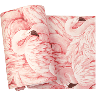 火烈鸟粉色墙纸房间卧室背景北欧